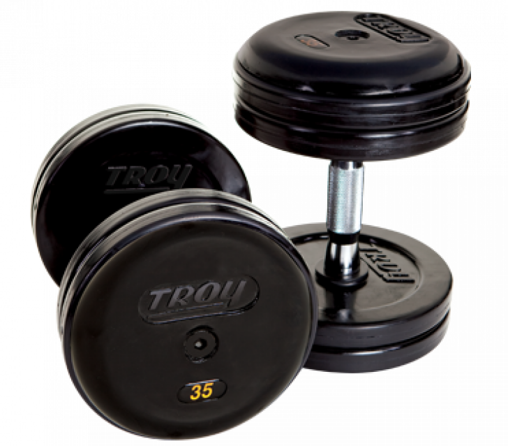 Picture of Pro Style Dumbbells - Rubber Encased - Straight
