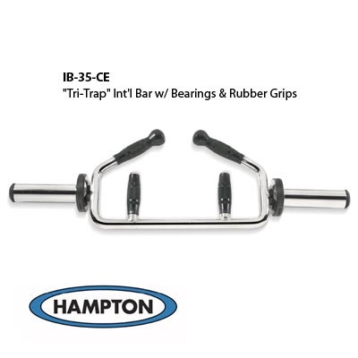 “Tri-Trap” International Bronze Bushing Bar w/ Urethane Grips