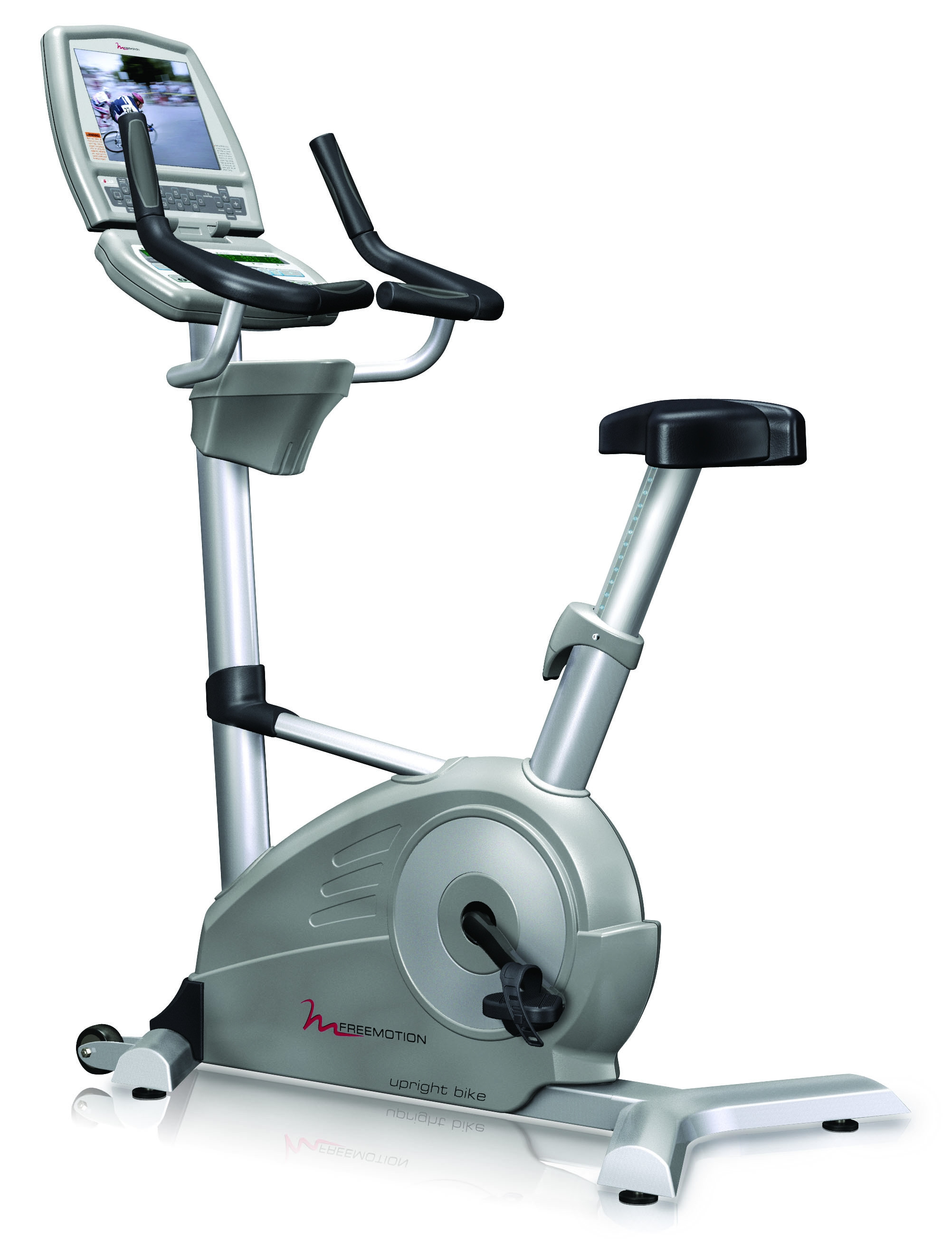 FreeMotion Upright Bike w/ Workout TV Console-CS