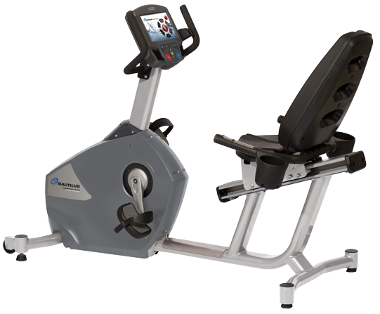 Nautilus 10 Series Recumbent Bike with 10" HDTV