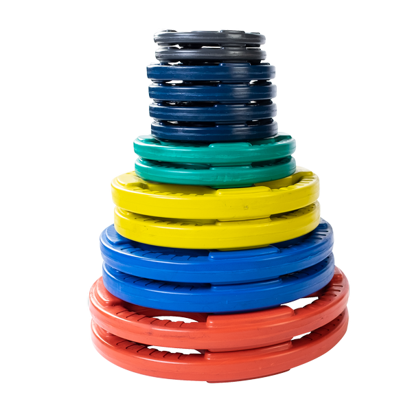 Color Rubber Grip Olympic Plates