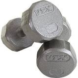Troy 10 lbs.12-Sided Solid Gray Dumbbell w/ contoured handle