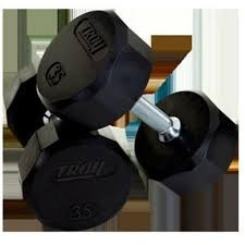 Troy 120 lb. 12-sided urethane enased dumbbell