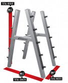 Legend Fitness 10 Bar Barbell Rack-U