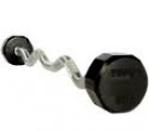 Troy 12 SIDED 20LB RUBBER CURL BARBELL