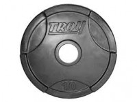 Troy 10 lb. Rubber encased 1' 'Grip' plate.
