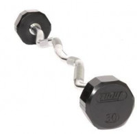 Troy 12 SIDED 90LB RUBBER CURL BARBELL