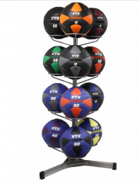 VTX Leather Wall Ball Set with Rack