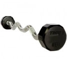 Picture of Troy 12 SIDED 60 LBS RUBBER CURL BARBELL