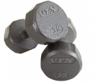 Picture of 12 Sided Solid Gray Dumbbells