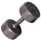 Picture of Troy 100 lbs.12-Sided Solid Gray Dumbbell w/ contoured handle