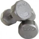 Picture of Troy 10 lbs.12-Sided Solid Gray Dumbbell w/ contoured handle