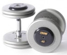 Picture of Troy 12.5 lb. fixed pro-style dumbbells, contour handle,hammertone grey plate, rubber end cap