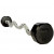 Troy 12 SIDED 60 LBS RUBBER CURL BARBELL