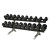 TKO 10 Pair Dumbbell Rack with Saddles