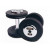 Troy 100 lb. fixed pro-style dumbbells, straight handle, black plate, chrome end cap
