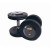 Troy 100 lb. fixed pro-style dumbbells, straight handle, black plate, rubber end cap