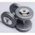 Troy 100 lb. fixed pro-style dumbbells, straight handle, hammertone grey plate, chrome end cap