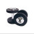 Troy 105 lb. fixed pro-style dumbbells, straight handle, black plate, chrome end cap