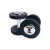 Troy 110 lb. fixed pro-style dumbbells, straight handle, black plate, chrome end cap
