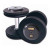 Troy 110 lb. fixed pro-style dumbbells, straight handle, black plate, rubber end cap