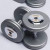 Troy 110 lb. fixed pro-style dumbbells, straight handle, hammertone grey plate, chrome end cap